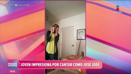 Joven sorprende por cantar como José José