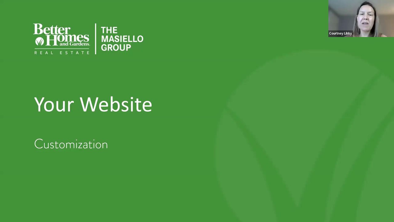 Building Foundations 8 - Website Customization and MLS Overview