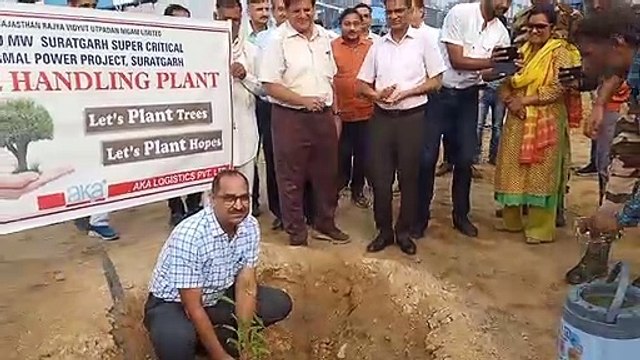 हरियाळो राजस्थान के तहत सूरतगढ़ थर्मल पौधारोपण