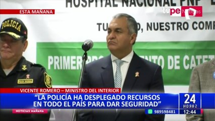 Vicente Romero: “La Policía ha desplegado todos los recursos necesarios para dar seguridad”