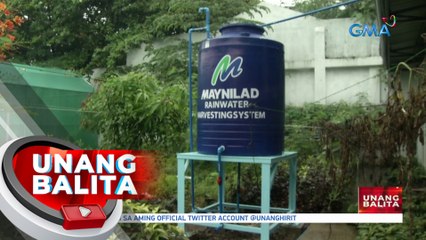 Rain harvesting system, itinayo sa Malabon para makatulong ngayong kulang ang supply ng tubig | UB