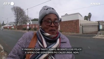 Sudafrica, neve a Johannesburg: e' la prima volta da piu' di dieci anni