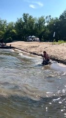 First Time Kneeboarding Fail