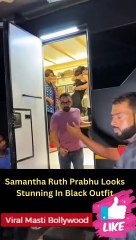 Samantha Ruth Prabhu Looks Stunning In Black Outfit Viral Masti Bollywood