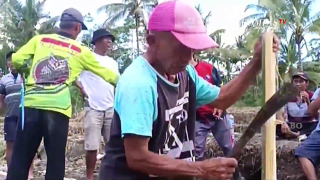 Pasca Banjir Lahar Semeru, Warga Desa Penanggal Candipuro Gotong Royong Buat Jembatan dari Bambu!