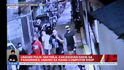 Limang pulis-Maynila, kakasuhan dahil sa pangingikil umano sa isang computer shop | UB