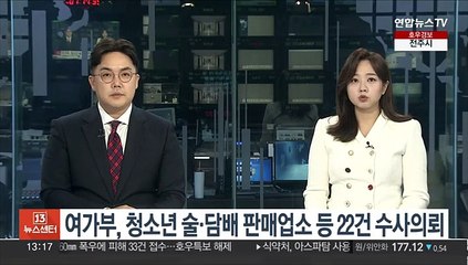 여가부, 청소년 술·담배 판매업소 등 22건 수사의뢰