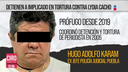 Arrestan a Hugo Adolfo Karam, implicado en tortura contra Lydia Cacho