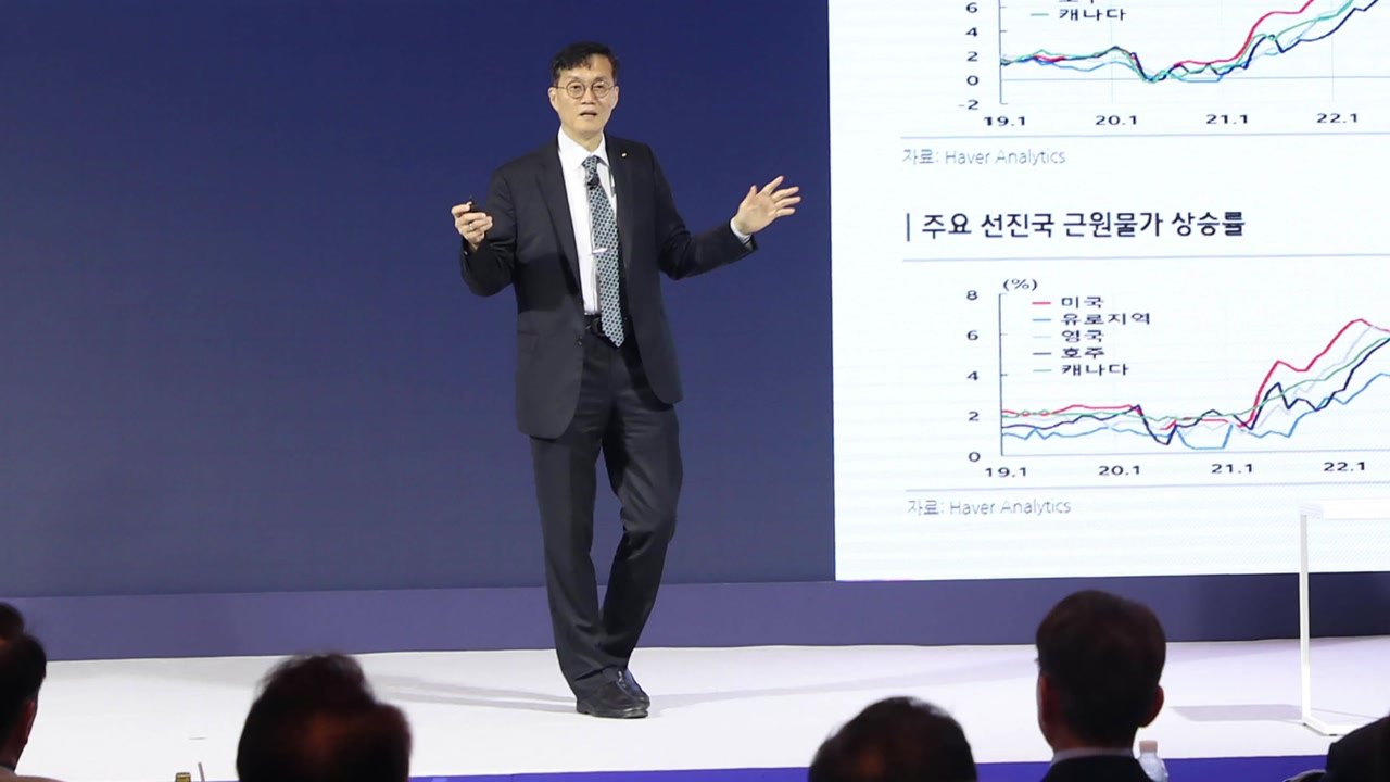 이창용 한은 총재 "금리 인하 시기상조...당분간 기대 마라" / YTN