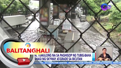 MMDA, tumulong na sa paghigop ng tubig-baha sa bahagi ng Skyway At-Grade sa Bicutan | BT