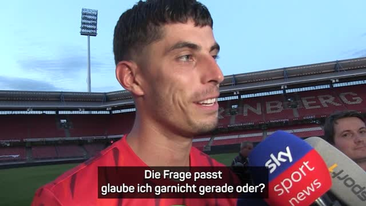 Havertz genervt von Kane-Frage: 'Kein Kommentar!'