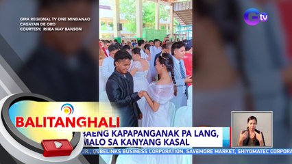 Babaeng kapapanganak pa lang, dumalo sa kanyang kasal | BT