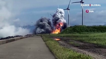 Japonya'da Epsilon S tip roket motoru deneme sırasında patladı