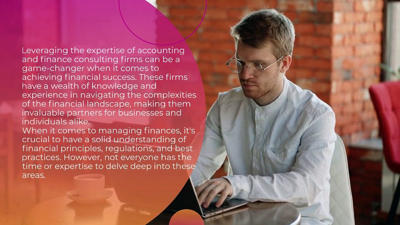 LaMar Van Dusen Shares Financial Success Using Accounting and Finance Consulting Firms