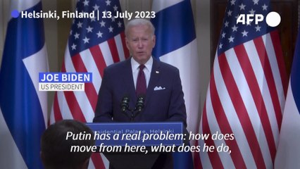 Biden: Putin has 'already lost' Ukraine war