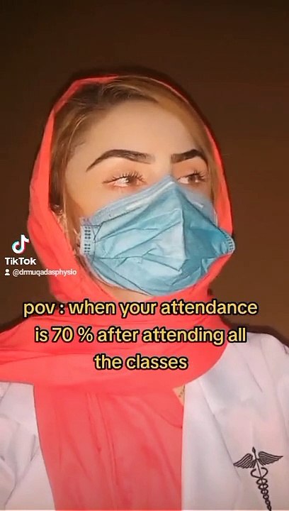 When your attendance is 70prcent 