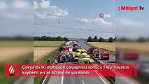 Çekya'da facia gibi kaza! 2 otobüs çarpıştı: 1 ölü, 50 yaralı