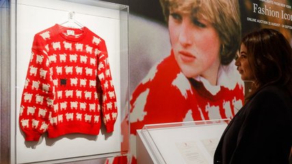 Famous Princess Diana jumper goes on display ahead of Sotheby’s auction