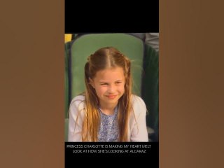 PRINCESS CHARLOTTE IS MAKING MY HEART MELT LOOK AT HOW SHE’S LOOKING AT ALCARAZ