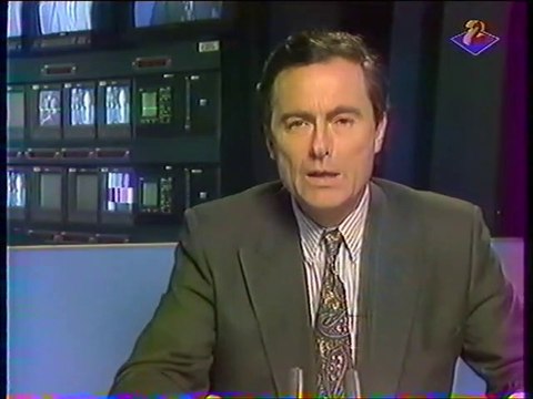 Antenne 2 - 21 Janvier 1992 - Fin La 25ème Heure , teasers, JT Nuit (Philippe Gassot), météo (Laurent Cabrol)