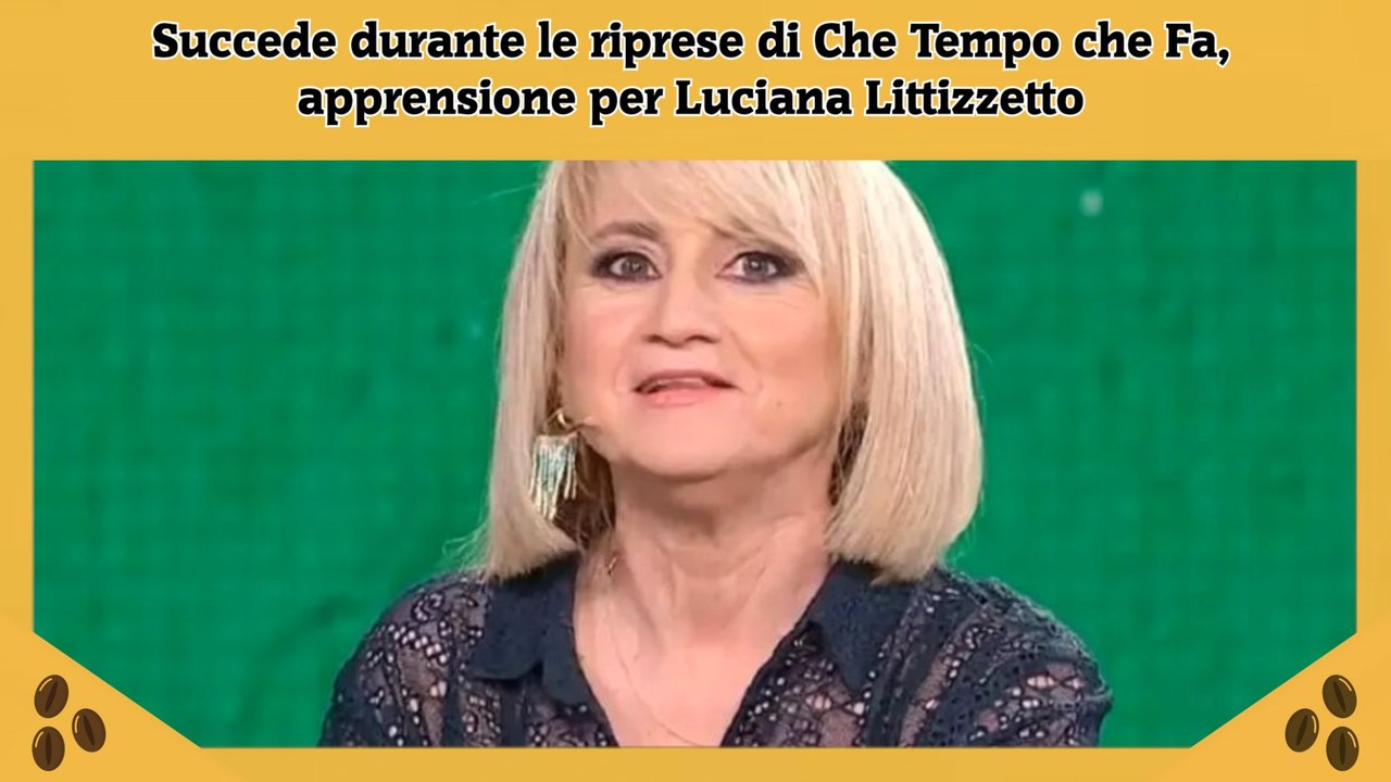 Succede durante le riprese di Che Tempo che Fa, apprensione per Luciana Littizzetto