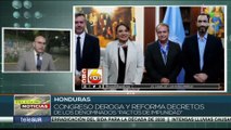 Honduras: Congreso deroga y transforma decretos denominados 