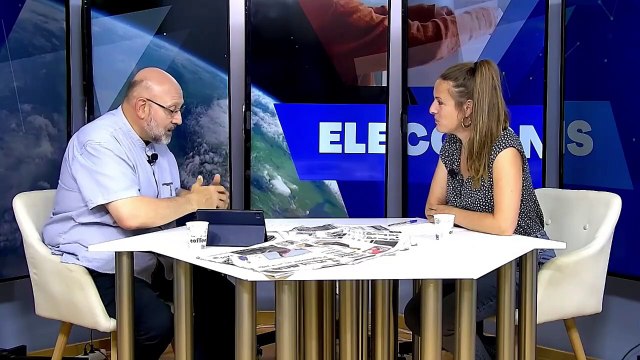 ELECCIONS 23J MIREIA VEHI, candidata per Girona al Congrés de Diputats, per la CUP, manifesta que La transició energètica cal fer-la pactada i planificada, no imposada com el macroparc eòlic marí