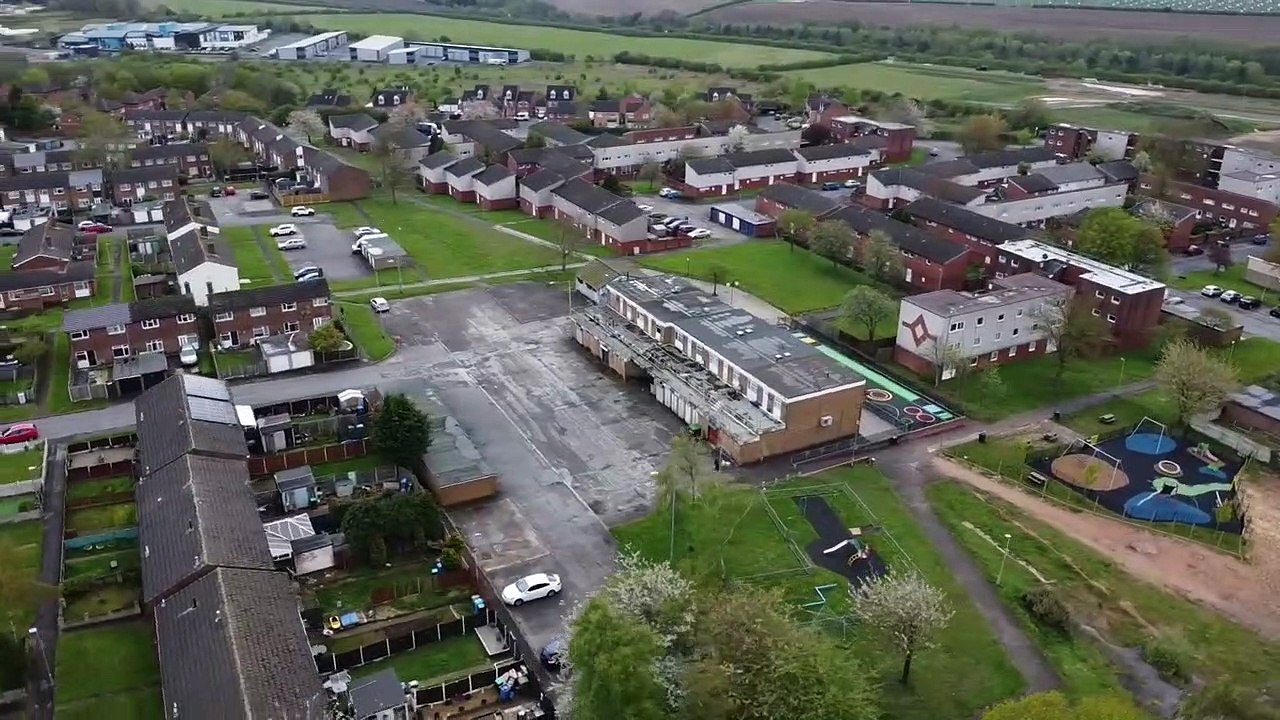 Drone footage of Mansfield's Bellamy estate video Dailymotion