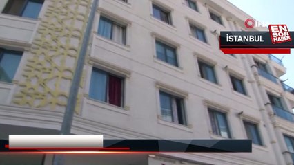 Maltepe’de kira zammında anlaşamayan ev sahibi bina girişine yazı astı