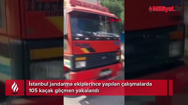Jandarmadan kaçak göçmen operasyonu: 105 kaçak göçmen yakalandı