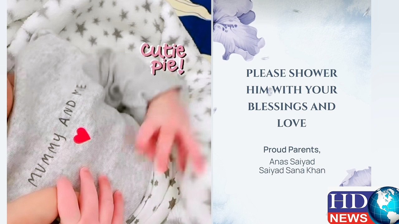 Sana Khan Shares the First Ever Glimps of Her Baby Boy | sana khan baby name #sana khan baby pics