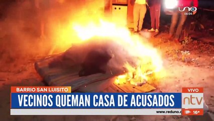 Queman la vivienda de acusados de violar a una adolescente