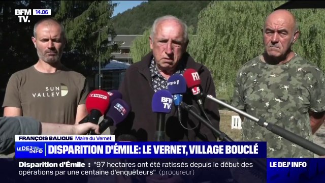 Disparition d'Émile: C'est une famille des plus normales explique le maire du Vernet