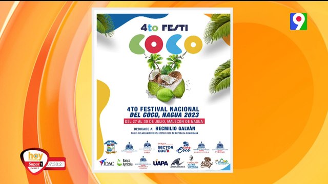 Solange Velázquez y Andrés Pérez presentan 4ª Feria de Coco Hoy Mismo