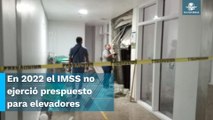 IMSS pidió 282 mdp para elevadores y no los compró