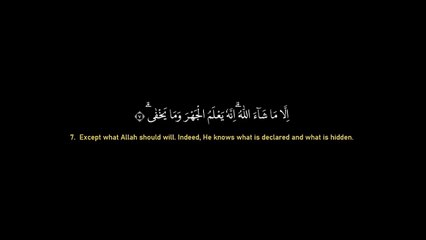 87 Surah AL A'LA By Syeikh Ahmad Al Shalabi