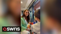'Hi Princess!': Young boy shares sweet moment with Princess Kate at Wimbledon