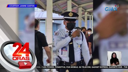 Guwardiyang naghagis umano ng isang tuta mula sa footbridge, humarap sa pulisya | 24 Oras