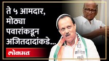 ते ५ आमदार, मोठ्या पवारांकडून अजितदादांकडे...