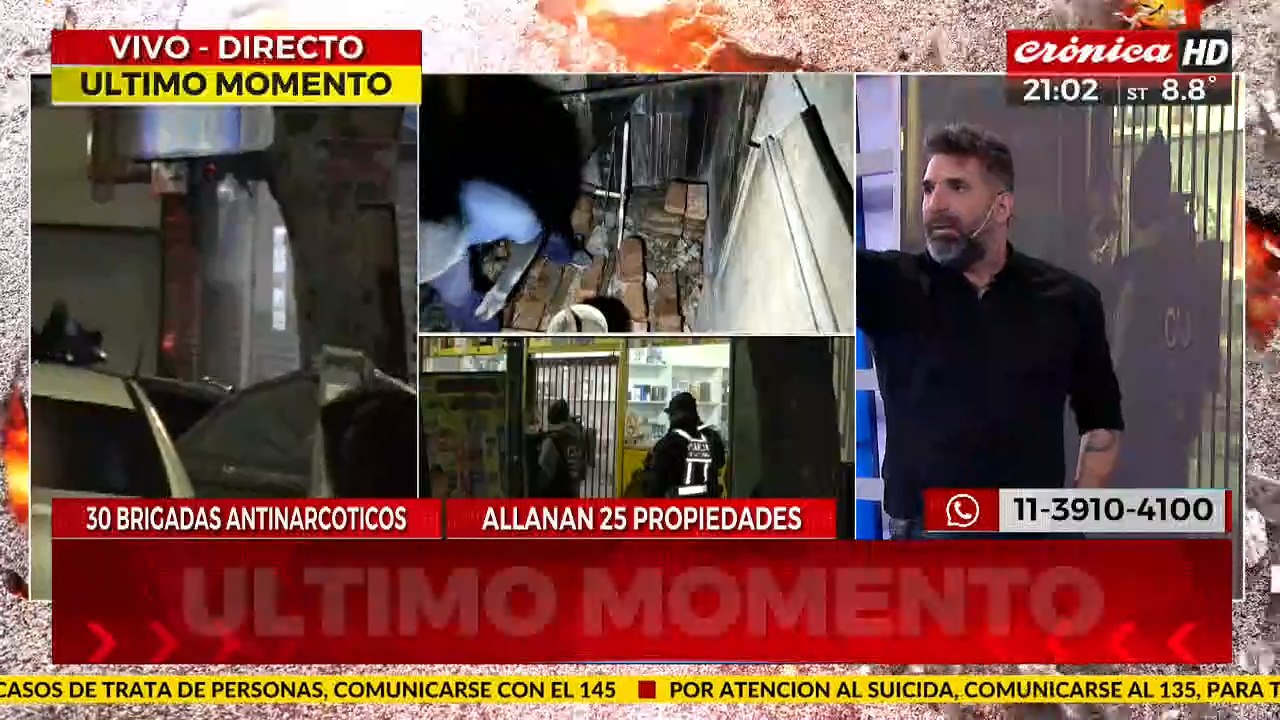 Allanamientos narco