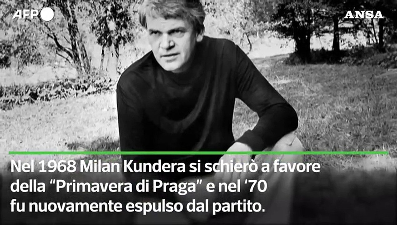 E' morto lo scrittore ceco Milan Kundera