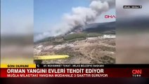 Milas Belediye Başkanı: Yangın evleri tehdit ediyor