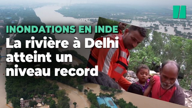 Inde: Des inondations extrêmes dans la région de New Delhi à cause de la mousson