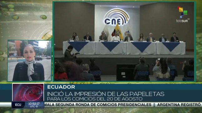 Ecuador adelanta campañas electorales para binomios presidenciales