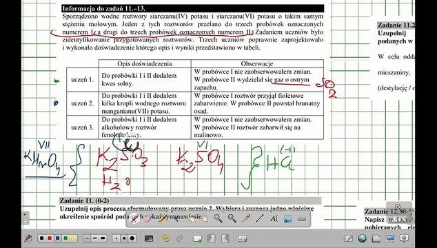 ZADANIE 11, 12, 13 CKE 2020 LIPIEC MANGAN I KWAS SIARKOWY(IV) REDOX. #chemia #chemistry