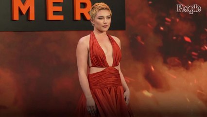Florence Pugh Glows in Fiery Gown — and New Hair Color! — for London 'Oppenheimer' Premiere