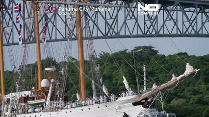 No Comment : l'Esmeralda accueilli en grande pompe à Panama