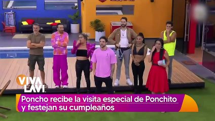 Poncho De Nigris recibe la visita de 'Ponchito' en reality