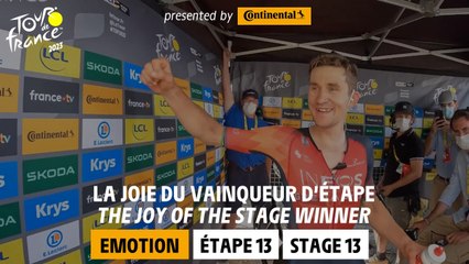 Winner's emotion - Stage 13 - Tour de France 2023