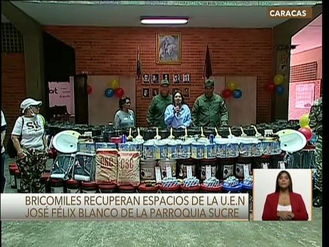 Vpdta. Sectorial Gabriela Jiménez inspecciona la U.E.N José Félix Blanco en la pqa. Sucre en Caracas